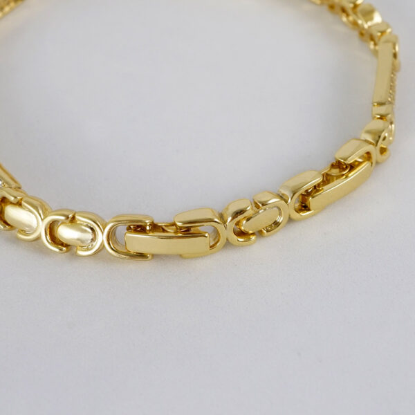 Brazalete de Acero Inoxidable Bañado en Oro 14K - BR941 - Imagen 3