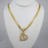 Cadena de Acero Inoxidable Bañada en Oro 14K - CH768