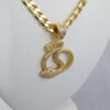 Cadena de Acero Inoxidable Bañada en Oro 14K - CH768 - Imagen 2