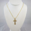Cadena de Acero Inoxidable Bañada en Oro 14K - CH772