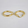 Aretes de Acero Inoxidable Bañados en Oro 14K - EA5400 - Imagen 2