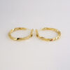 Aretes de Acero Inoxidable Bañados en Oro 14K - EA5493