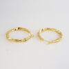 Aretes de Acero Inoxidable Bañados en Oro 14K - EA5493 - Imagen 2