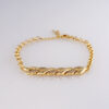 Brazalete de Acero Inoxidable Bañado en Oro 14K - BR1017
