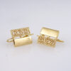 Aretes de Acero Inoxidable Bañados en Oro 14K - EA5529