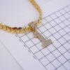 Gargantilla de Acero Inoxidable Bañada en Oro 14K - NK209 - Imagen 3