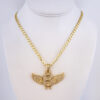 Cadena de Acero Inoxidable Bañada en Oro 14K - CH828
