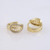 Aretes de Acero Inoxidable Bañados en Oro 14K - EA5553 - Imagen 2