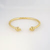 Pulso duro de Acero Inoxidable Bañado en Oro 14K - BA304