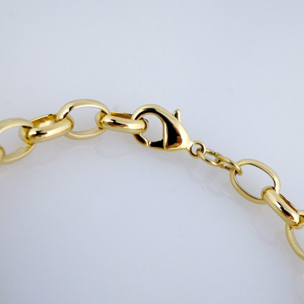 Brazalete de Acero Inoxidable Bañado en Oro 14K - BR1051 - Imagen 3