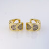 Aretes de Acero Inoxidable Bañados en Oro 14K - EA5608