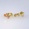 Aretes de Acero Inoxidable Bañados en Oro 14K - EA5651 - Imagen 2