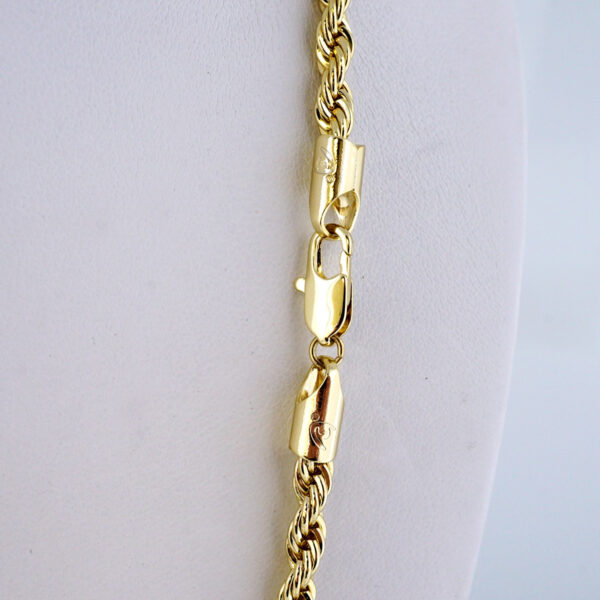 Cadena de Acero Inoxidable Bañada en Oro 14K - CH887 - Imagen 3