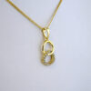 Cadena de Acero Inoxidable Bañada en Oro 14K - CH950 - Imagen 2