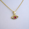 Cadena de Acero Inoxidable Bañada en Oro 14K - CH954 - Imagen 2