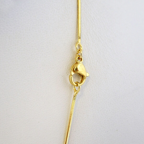 Cadena de Acero Inoxidable Bañada en Oro 14K - CH1023 - Imagen 3