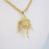 Cadena de Acero Inoxidable Bañada en Oro 14K - CH1060 - Imagen 2