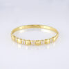 Pulso duro de Acero Inoxidable Bañado en Oro 14K – BA315