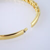 Pulso duro de Acero Inoxidable Bañado en Oro 14K – BA315 - Imagen 3
