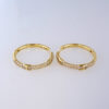 Aretes de Acero Inoxidable Bañados en Oro 14K – EA5834