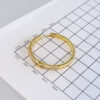 Aretes de Acero Inoxidable Bañados en Oro 14K – EA5834 - Imagen 3