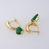 Aretes de Acero Inoxidable Bañados en Oro 14K – EA5835 - Imagen 2