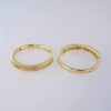 Aretes de Acero Inoxidable Bañados en Oro 14K – EA5840 - Imagen 2
