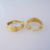 Aretes de Acero Inoxidable Bañados en Oro 14K – EA5849 - Imagen 2