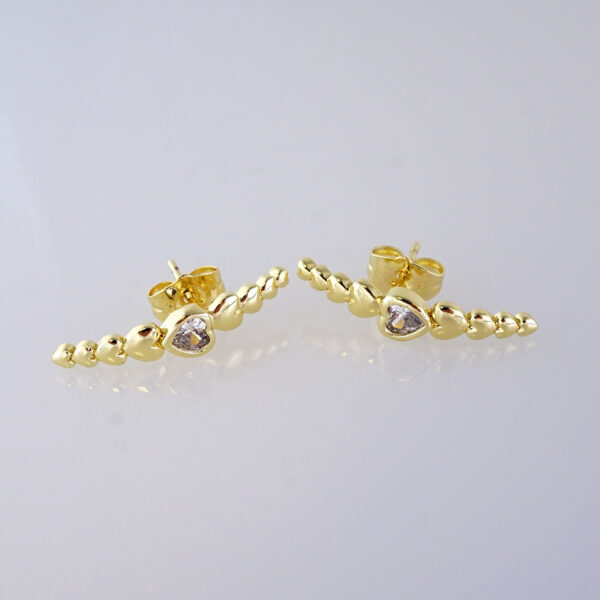 Aretes de Acero Inoxidable Bañados en Oro 14K – EA5873