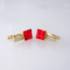 Aretes de Acero Inoxidable Bañados en Oro 14K – EA5895
