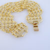 Brazalete de Acero Inoxidable Bañado en Oro 14K – BR1132 - Imagen 3