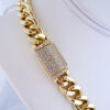 Cadena de Acero Inoxidable Bañada en Oro 14K - CH1089 - Imagen 2