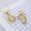 Set de Acero Inoxidable Bañado en Oro 14K – SET064 - Imagen 3