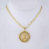 Cadena de Acero Inoxidable Bañada en Oro 14K - CH1099