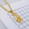 Cadena de Acero Inoxidable Bañada en Oro 14K - CH1103 - Imagen 3