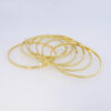 Pulso duro de Acero Inoxidable Bañado en Oro 14K – BA352