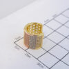 Aretes de Acero Inoxidable Bañados en Oro 14K – EA5903 - Imagen 3