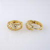 Aretes de Acero Inoxidable Bañados en Oro 14K – EA5907 - Imagen 2