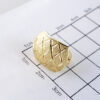 Aretes de Acero Inoxidable Bañados en Oro 14K – EA5913 - Imagen 3