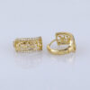 Aretes de Acero Inoxidable Bañados en Oro 14K – EA5981 - Imagen 2
