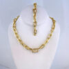 Set de Acero Inoxidable Bañado en Oro 14K – SET084