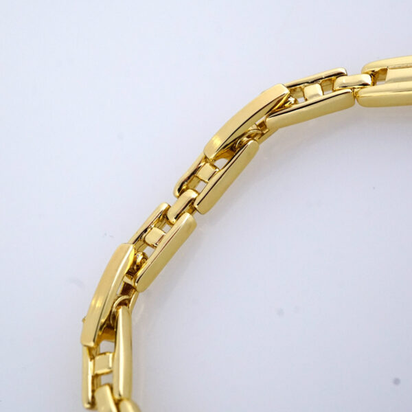 Brazalete de Acero Inoxidable Bañado en Oro 14K – BR1148 - Imagen 3