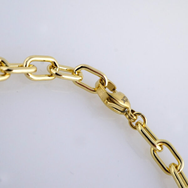 Brazalete de Acero Inoxidable Bañado en Oro 14K – BR1154 - Imagen 3