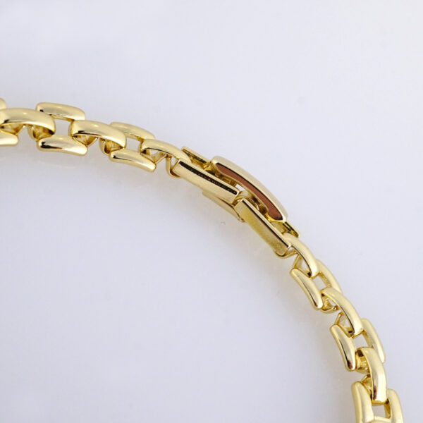 Brazalete de Acero Inoxidable Bañado en Oro 14K – BR1155 - Imagen 3