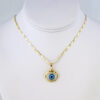 Cadena de Acero Inoxidable Bañada en Oro 14K - CH1228