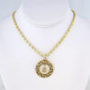 Cadena de Acero Inoxidable Bañada en Oro 14K - CH1238
