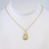 Cadena de Acero Inoxidable Bañada en Oro 14K - CH1244