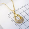 Cadena de Acero Inoxidable Bañada en Oro 14K - CH1244 - Imagen 3