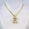 Cadena de Acero Inoxidable Bañada en Oro 14K - CH1252