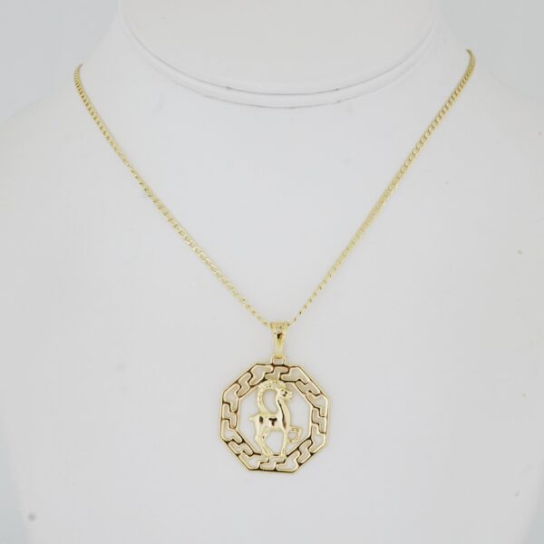 Cadena de Acero Inoxidable Bañada en Oro 14K – CH1333-1